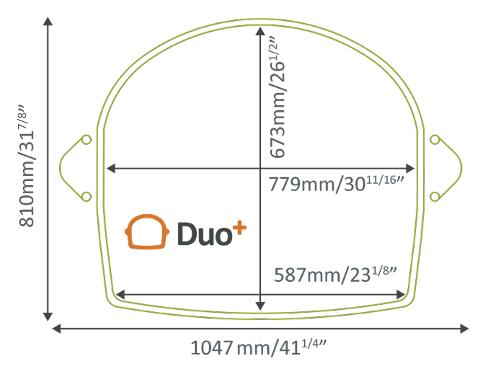 Stiltz DUO+ 佔地面積，不到0.25坪